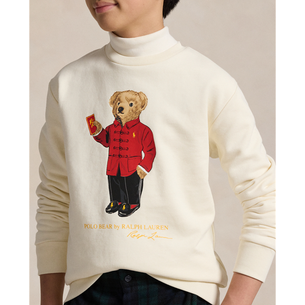 Polo bear sweatshirt outlets big boy xl