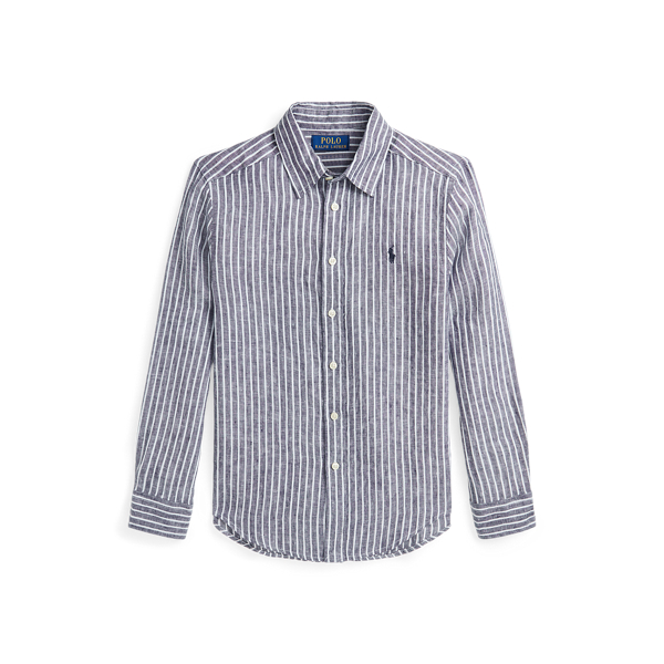 Chemise en lin rayé