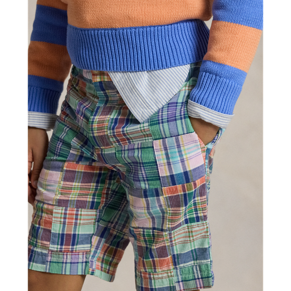 # ラルフローレン　マドラスチェック　パッチワーク　ハーフパンツ　ショーパン パッチワーク コットン マドラス ショートパンツ | ラルフ