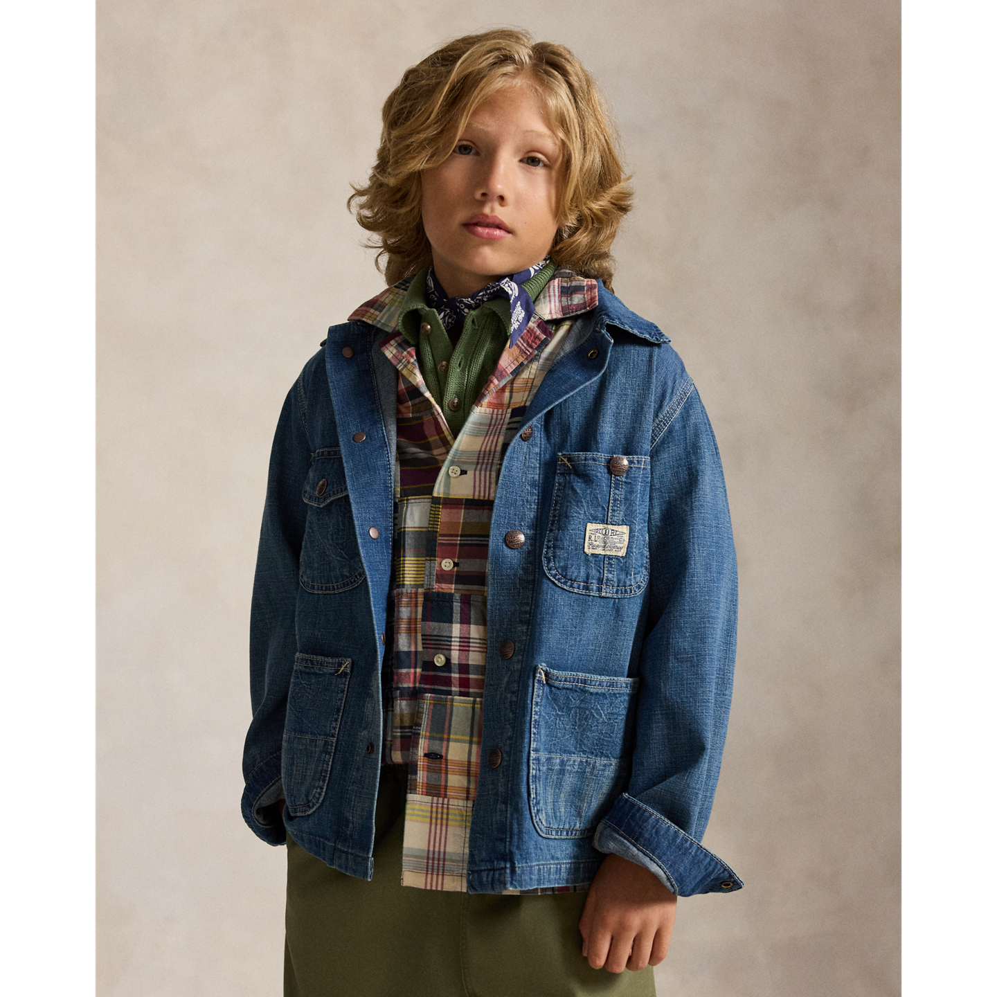Детская куртка Ralph Lauren Denim Utility, цвет: Harford — фото 4