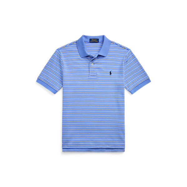 Striped Soft Cotton Polo Shirt