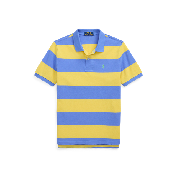 Cotton Mesh Graphic Polo Shirt