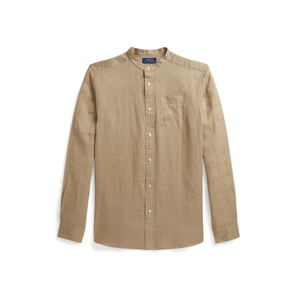 Camisa de linho Boys 6-14 Years em Surrey Tan 1