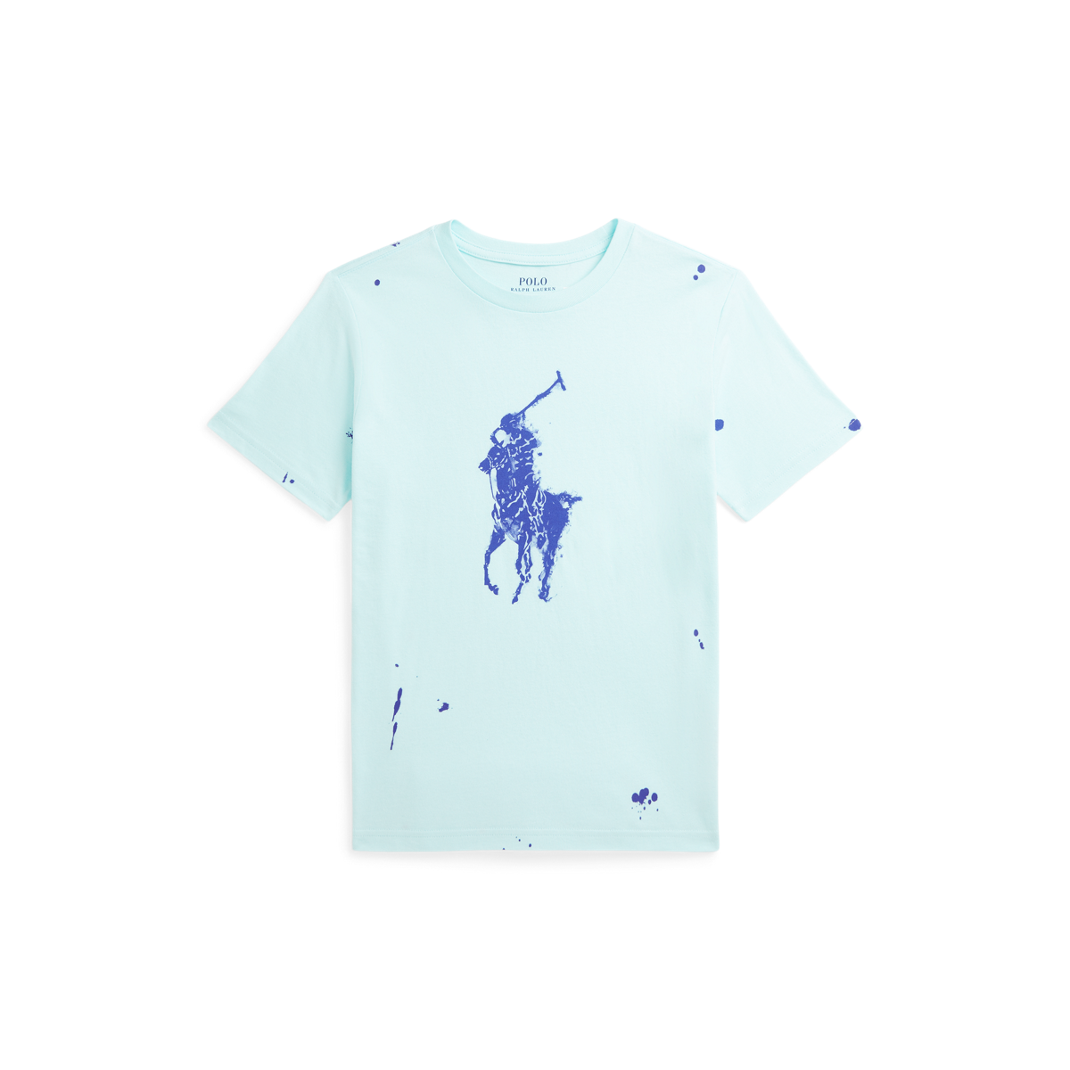 Big Pony ペイントスプラッタープリント コットン Tシャツ