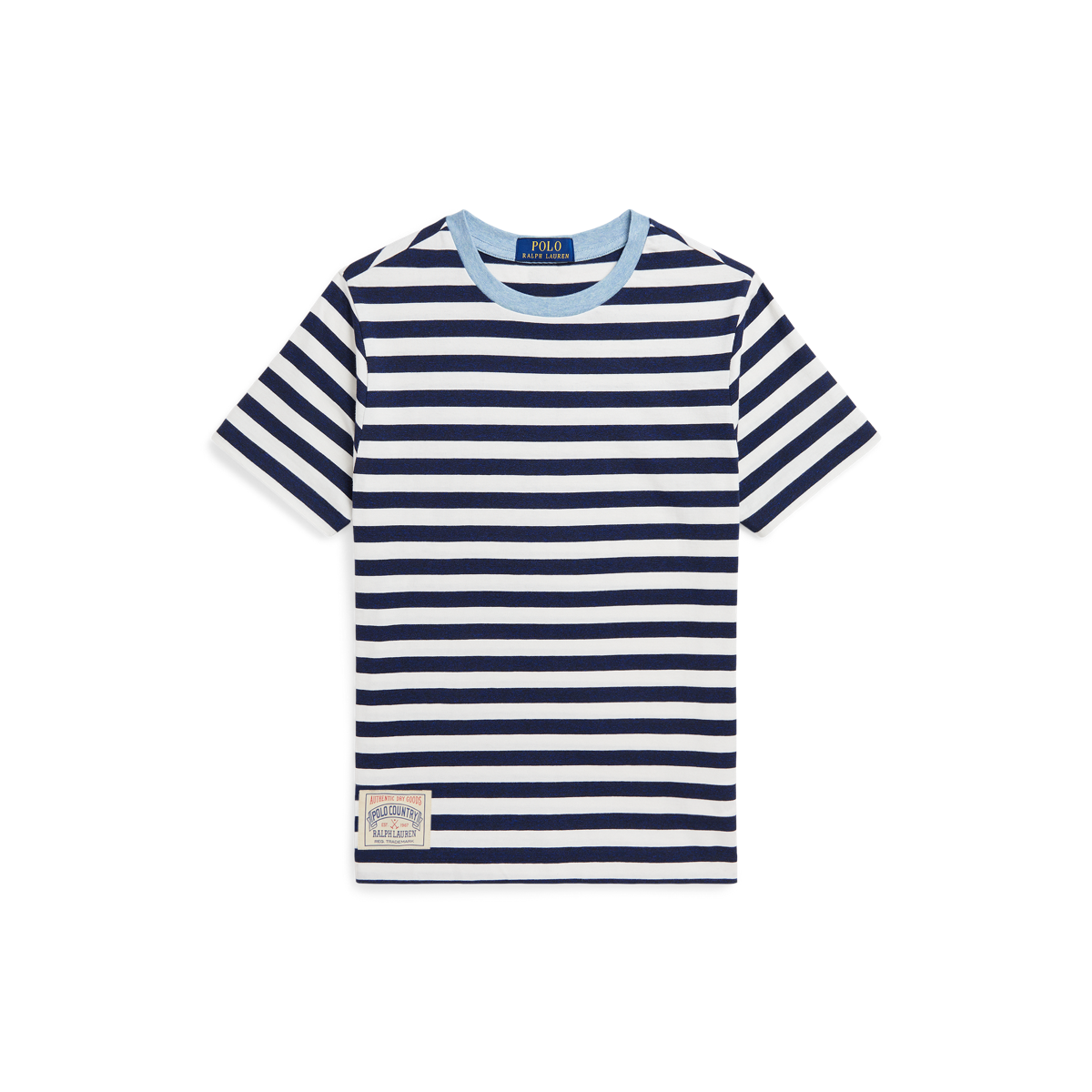 ストライプド コットン ジャージー リンガー Tシャツ | ラルフ