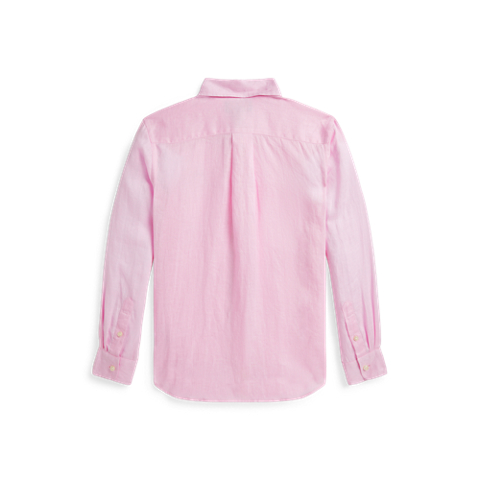 Детская рубашка Ralph Lauren Linen, цвет: Розовый