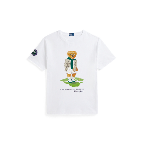 Wimbledon Polo Bear Cotton Tee | Ralph Lauren® Australia