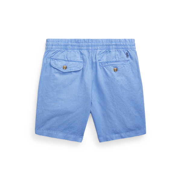 Leinen-Baumwoll-Shorts Polo Prepster Boys 6-14 Years in Harbor-Island-Blau 2