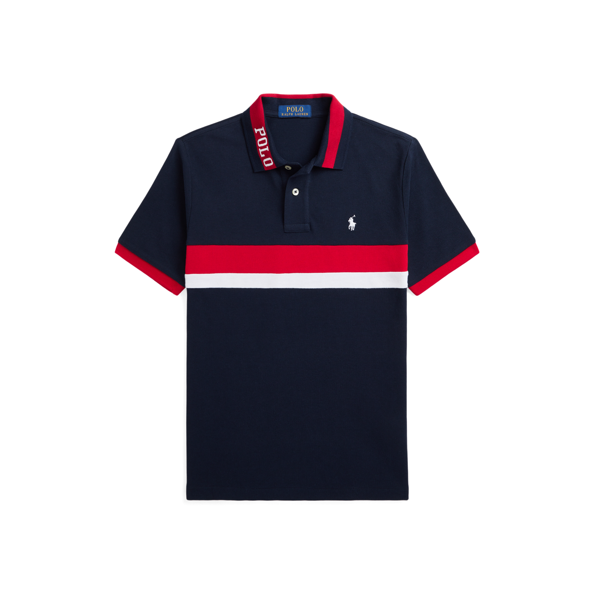 Ralph Lauren ストライプ コットン メッシュ ポロシャツ ストライプド コットン メッシュ ポロシャツ | ラルフ ローレン