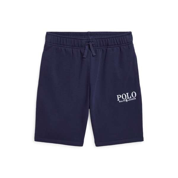Short à logo en coton éponge
