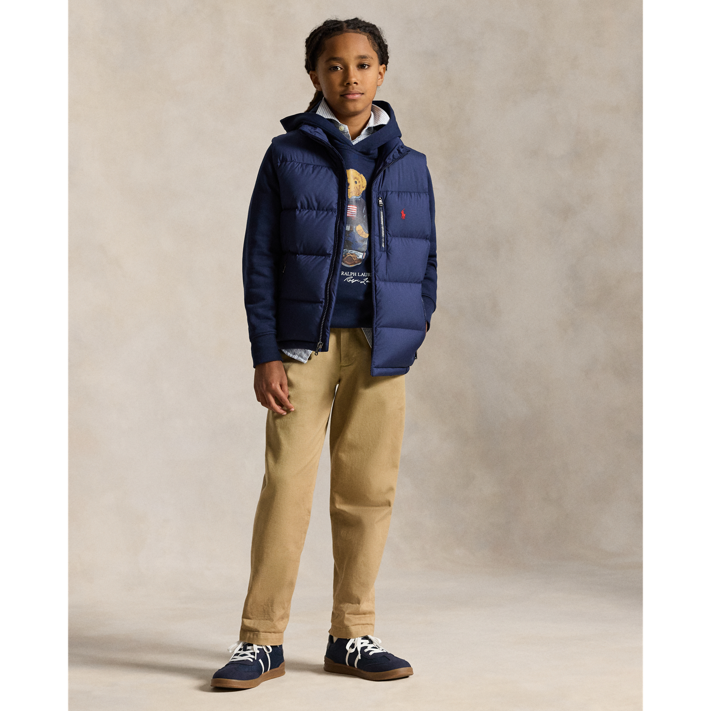 Детский жилет Ralph Lauren The Gorham Down, цвет: Тёмно-синий — фото 2