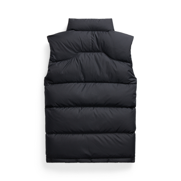 Quilted Down Vest Boys 6-14 Years w Polo Black 3
