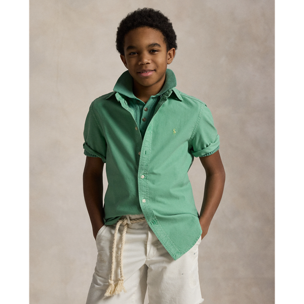 Chemise Oxford manches courtes en coton