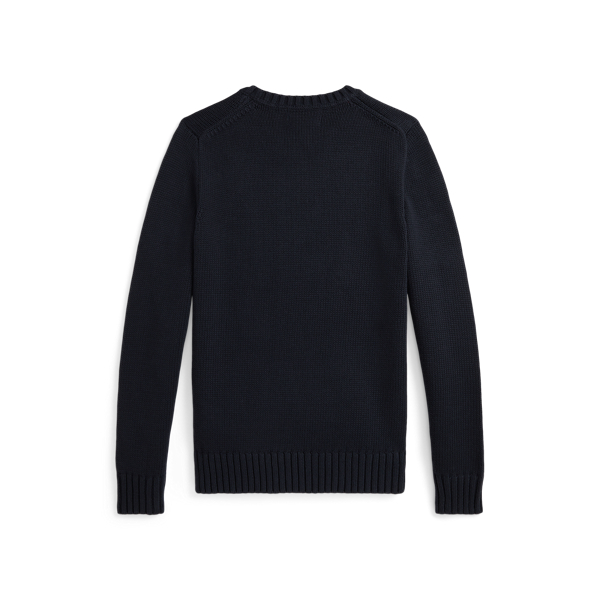 Pull col rond en coton