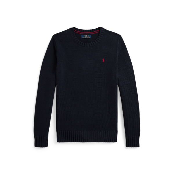 Pull col rond en coton