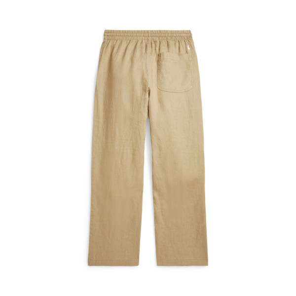 Surrey Tan Linen Drawstring Trousers Boys 6-14 Years 3