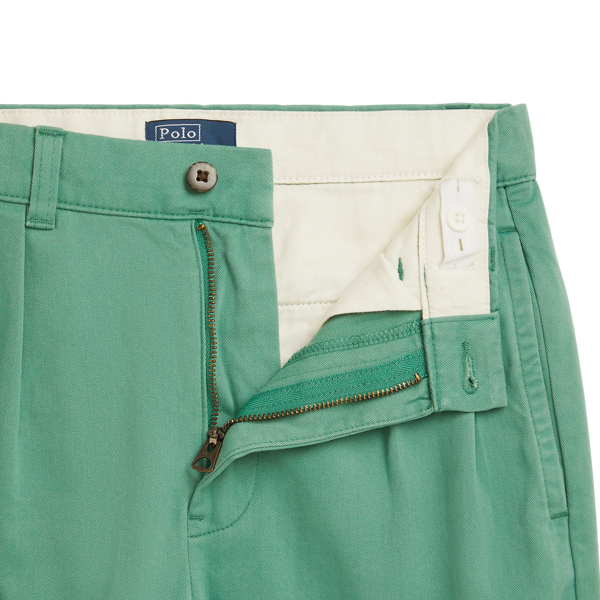 Cormac Pleated Cotton Chino Short
