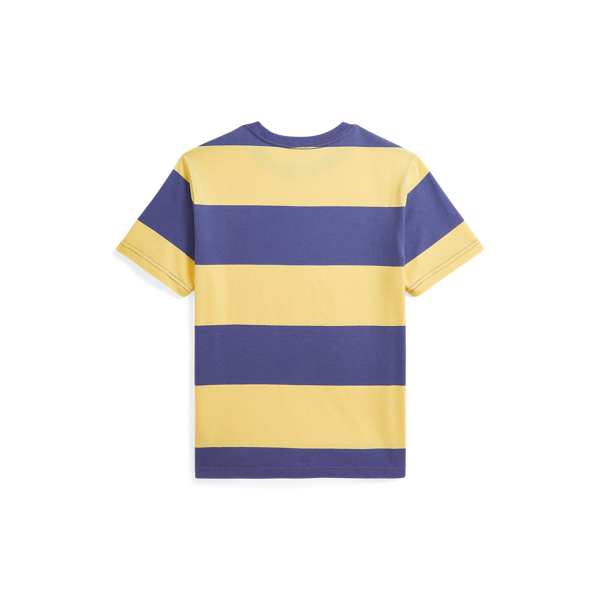 Campus Yellow/Classic Blue Striped Cotton Jersey Tee Boys 8-18 2