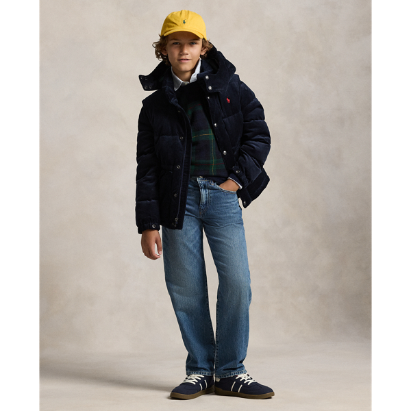 Convertible Corduroy Down Jacket