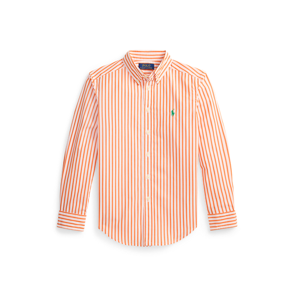 Gestreiftes Hemd aus Baumwollpopeline