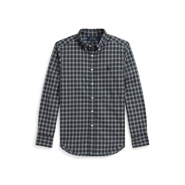 Plaid Cotton Poplin Shirt