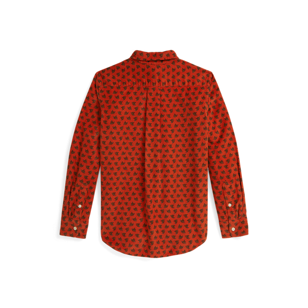 Fox-Print Cotton Corduroy Shirt