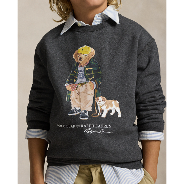 Polo Bear Heathered Fleece Sweatshirt