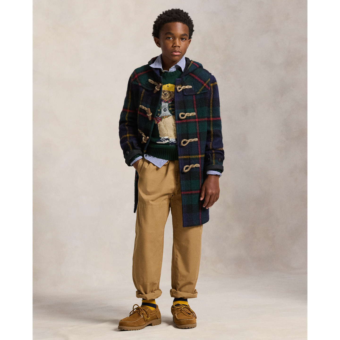 Детские брюки Ralph Lauren Cotton Canvas Cargo, цвет: Рыжевато-коричневый — фото 4