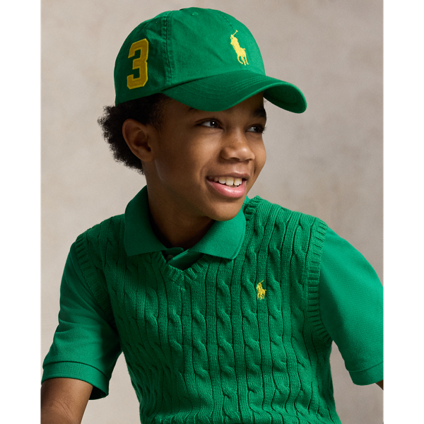 Cruise Green Big Pony Cotton Twill Ball Cap Boys/Girls 3