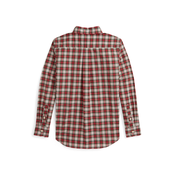 Plaid Cotton Poplin Shirt