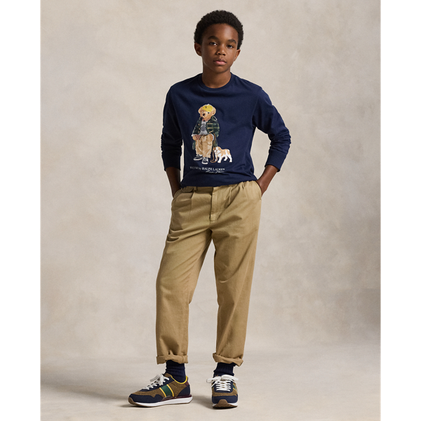 Polo Bear Cotton Long-Sleeve Tee