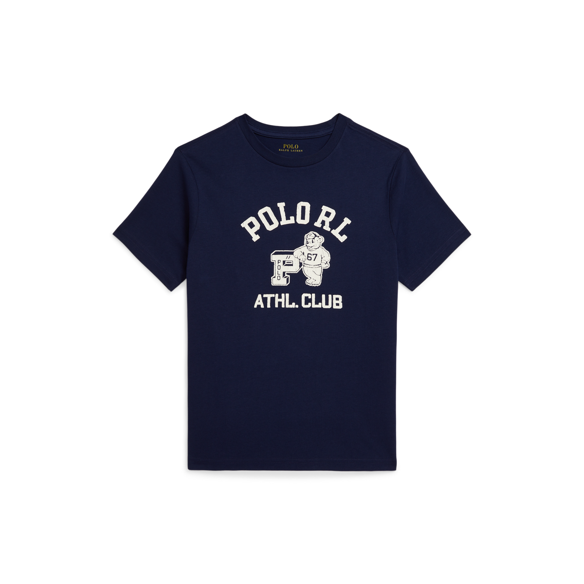 ラルフローレン　RLロゴジャージーTシャツ　ネイビー ロゴ コットン ジャージー Tシャツ | ラルフ ローレン公式