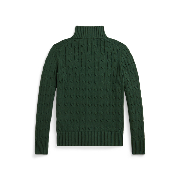 Polo Bear Cable-Knit Cotton Sweater