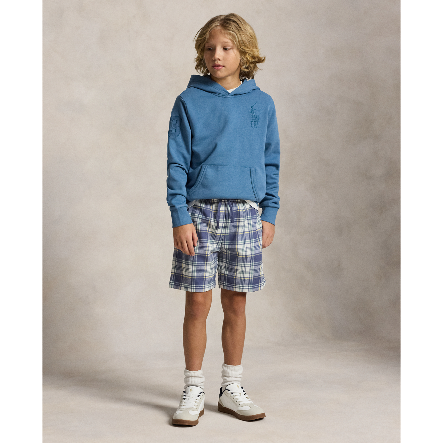 Шорты Ralph Lauren Plaid French Terry Short, цвет: Клетчатый — фото 4