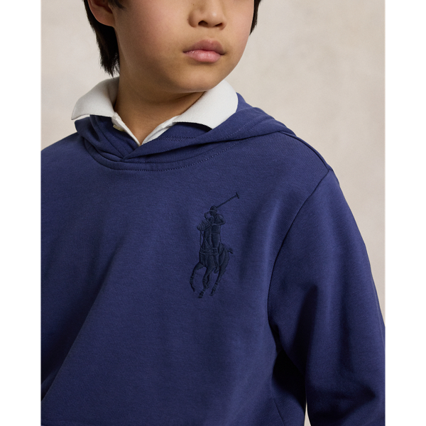 Sweat &agrave; capuche Big Pony molleton &eacute;ponge Boys 6-14 Years en Bleu marine clair 5