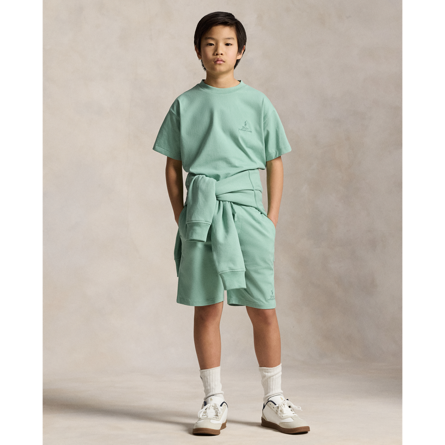 Шорты Ralph Lauren Logo Cotton Jersey Short, цвет: Celadon — фото 4