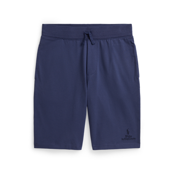 Light Navy Logo Cotton Jersey Short Boys 8-18 1