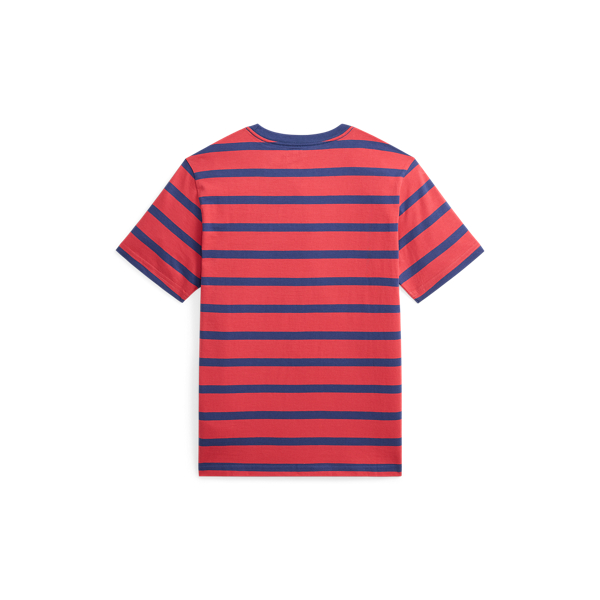 Nantucket Red/Light Navy Striped Cotton Jersey Tee Boys 8-20 2