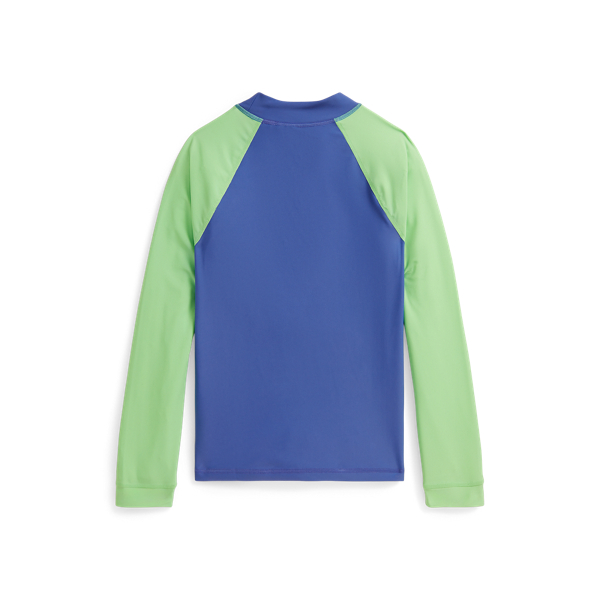 Bai Blue/Lime Polo Bear Performance Rash Guard Boys 8-20 2