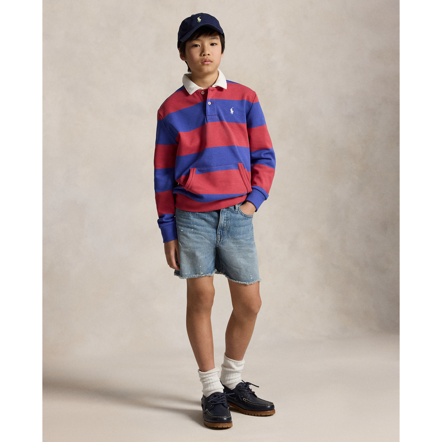 Шорты Ralph Lauren Lynwood Relaxed Fit Cutoff Short, цвет: Варёный — фото 5