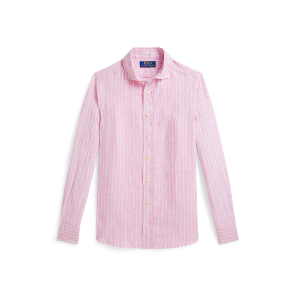 ストライプド リネン シャツ | ラルフ ローレン公式オンラインストア