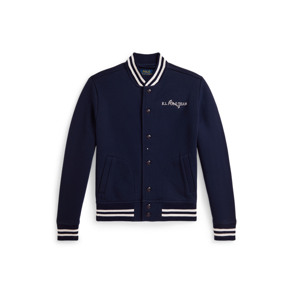 Triple-Pony Fleece Baseball Jacket