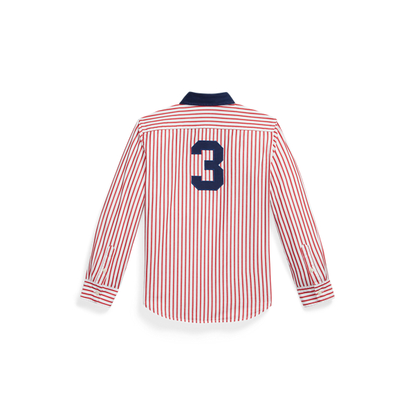Pony Crest Striped Poplin Shirt