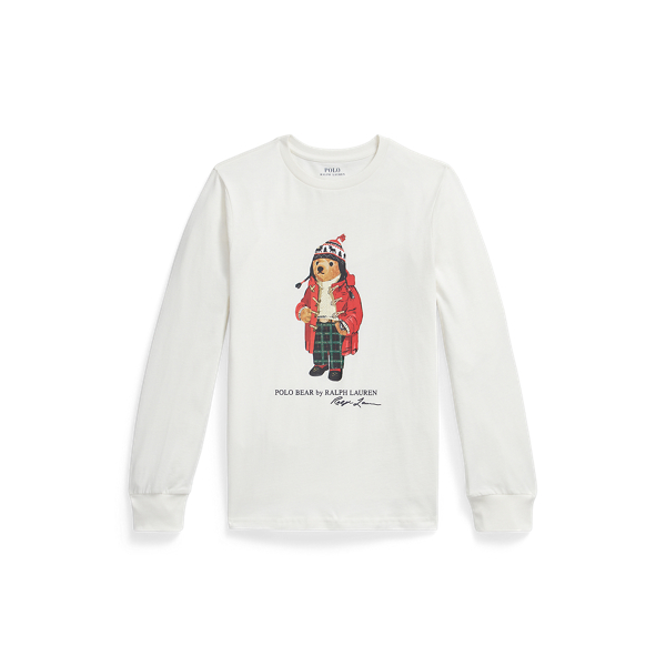 Polo Bear Cotton Long-Sleeve T-Shirt