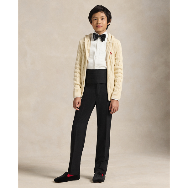 Winter Cream Lunar New Year Cotton & Wool Zipped Jumper Boys 8-18 4