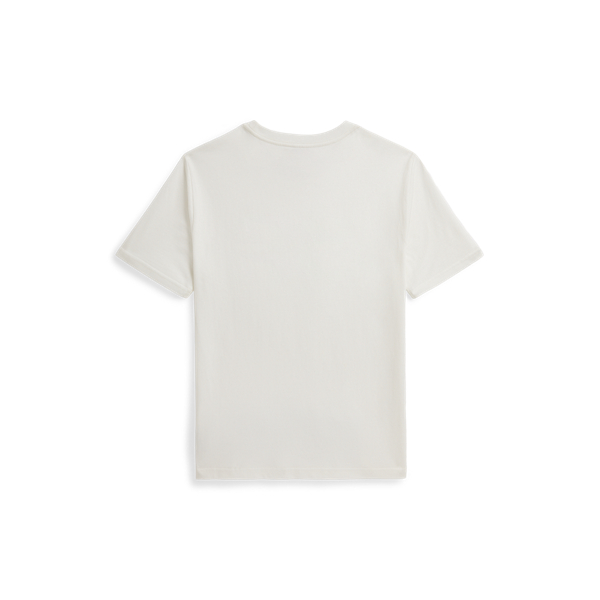Deckwash White Logo Cotton Jersey Tee Boys 8-20 2