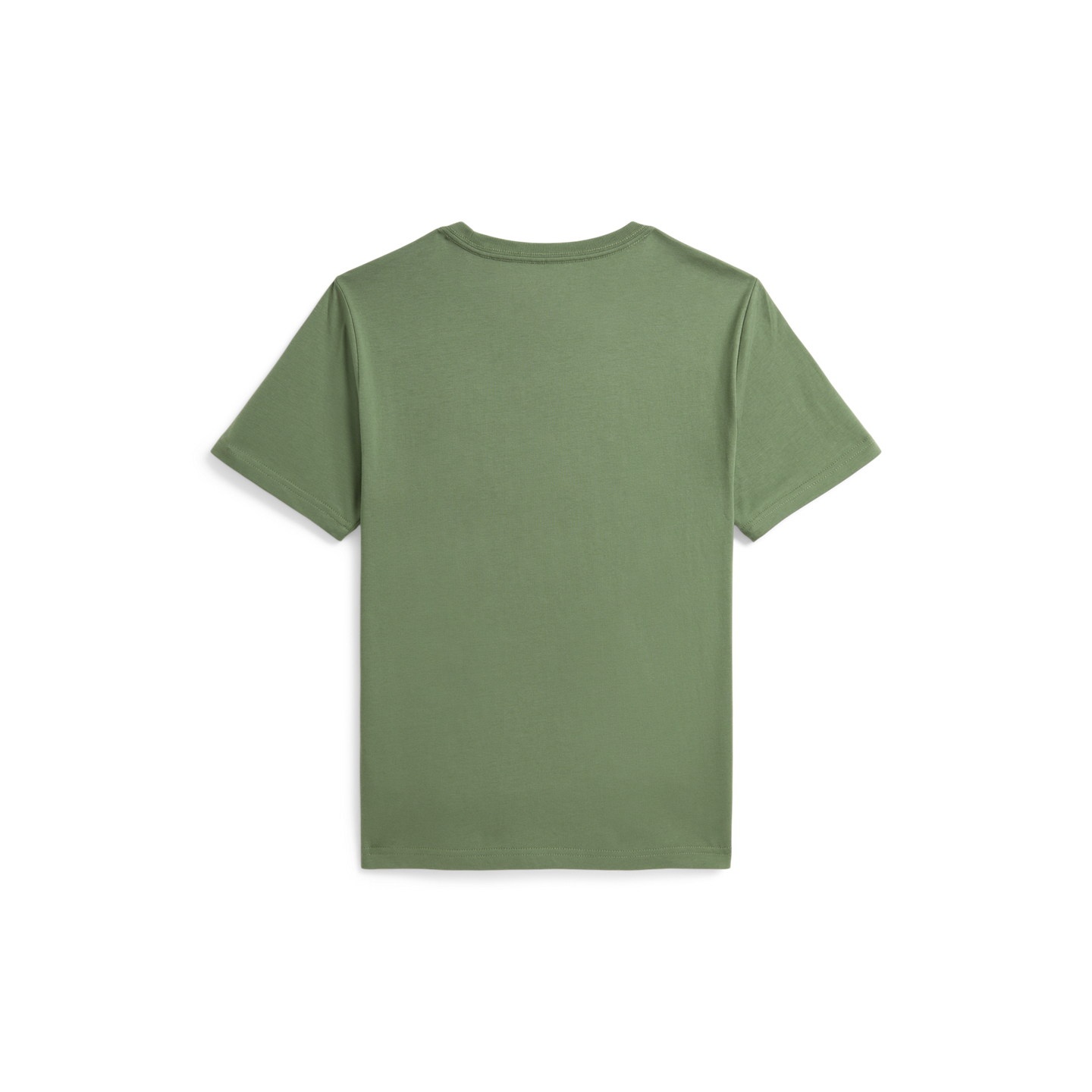 Детская футболка Ralph Lauren Madras-Logo Cotton Jersey, цвет: Зелёный — фото 1