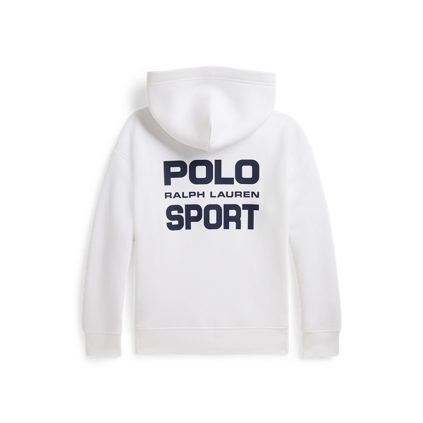 Boys 8-18 Polo Sport フリース フーディ ホワイト 2