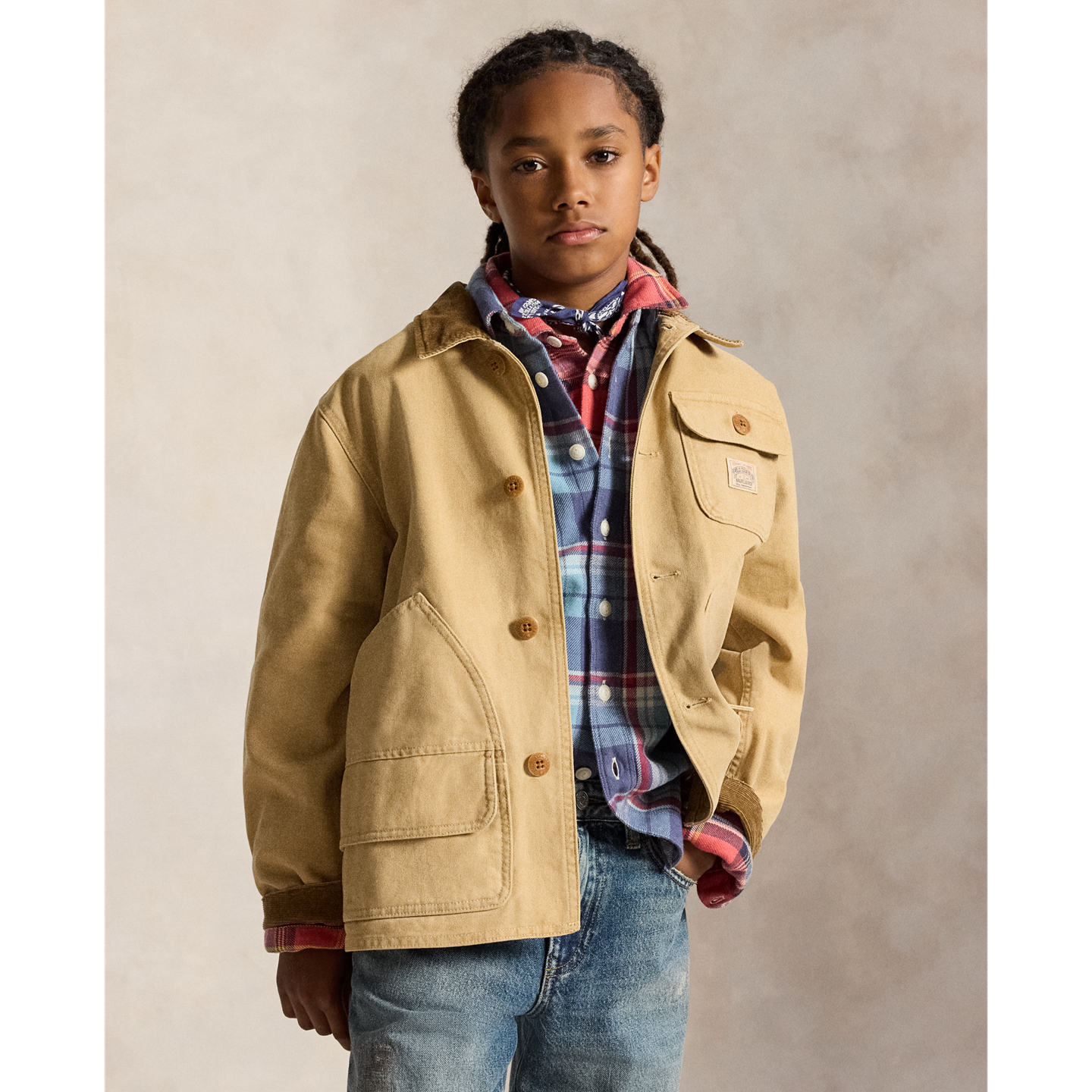 Детская куртка Ralph Lauren Polo Country Barn, цвет: Tavner — фото 4