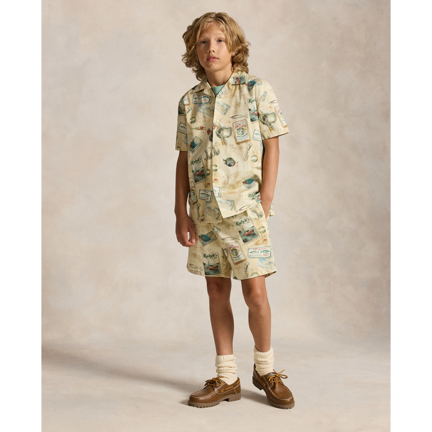 Шорты Ralph Lauren Whitman Relaxed Fit Print Chino Short, цвет: С принтом — фото 4
